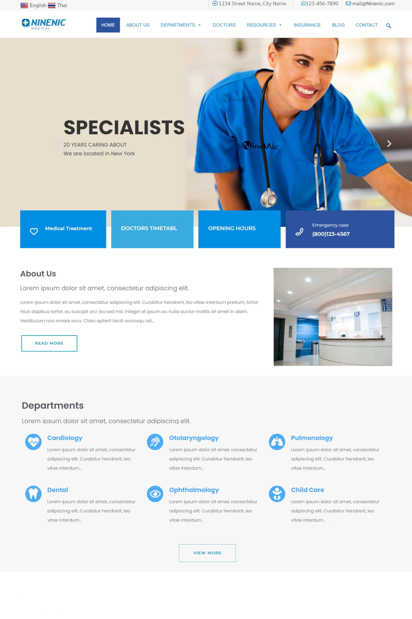 เว็บสำเร็จรูปธุรกิจ เว็บไซต์ข้อมูลบริการทางการแพทย์และสุขภาพ (medical) - แนะนำเว็บสำเร็จรูป NineNIC สำหรับองค์กร ธุรกิจ พร้อม Theme และ Template Layouts เว็บสำเร็จรูป Business Wordpress Theme พร้อมพื้นที่เว็บไซต์ พิเศษสุดฟรี! ใบรับรอง SSL - NineNIC business plus เครื่องมือสร้างเว็บไซต์ ใช้งานง่ายเพียงลากและวาง (Visual composer) ช่วยให้คุณเริ่มต้นเว็บไซต์ธุรกิจของคุณได้ทันที รับออกแบบเว็บไซต์โดยทีมงานมืออาชีพ มีบริการหลังการขาย พร้อมบริการลูกค้า ดูแลดี